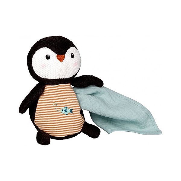 Die Spiegelburg Kuscheltier PINGUIN - LITTLE WONDER (18cm) mit Schnuffeltuch