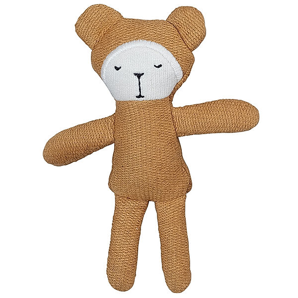 FABELAB Kuscheltier POCKET FRIEND – BÄR (12cm) in ocker