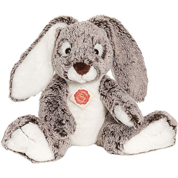 Hermann Teddy Kuscheltier SCHLENKERHASE (28 cm) in grau