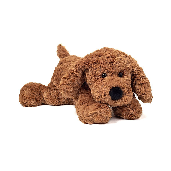 Hermann Teddy Kuscheltier SCHLENKERHUND (28 cm) in braun