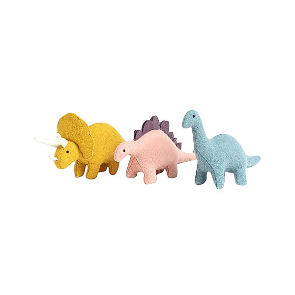 OlliElla Kuscheltier-Set HOLDIE FOLK - DINOSAURS 3-teilig