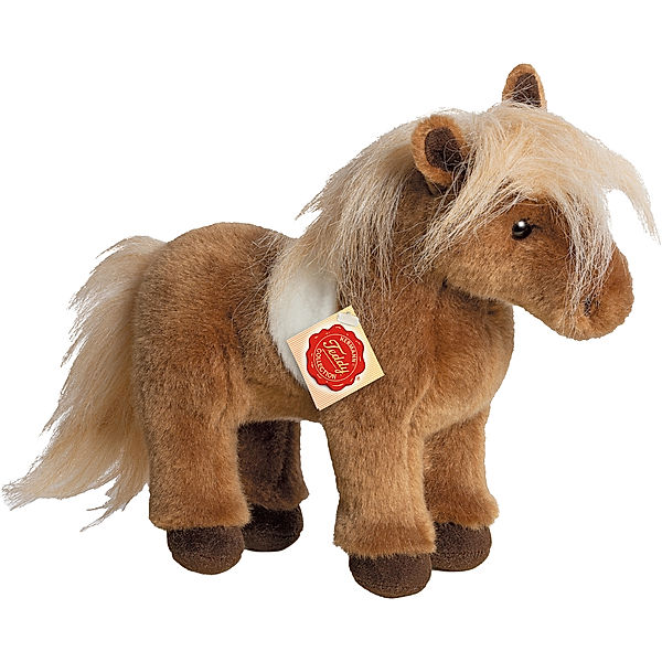 Hermann Teddy Kuscheltier SHETLANDPONY (23cm) in braun