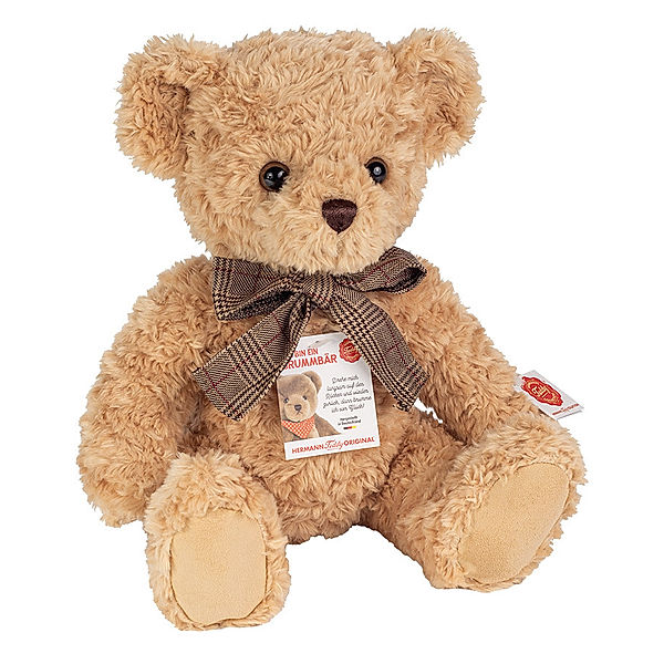 Hermann Teddy Kuscheltier TEDDY (35cm) mit Brummstimme in beige