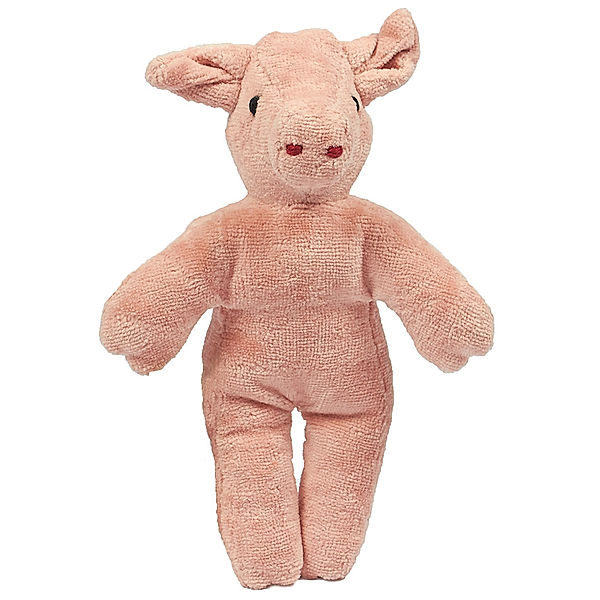 Senger-Naturwelt Kuscheltier TIERPUPPE BABY SCHWEIN (20cm) in rosa