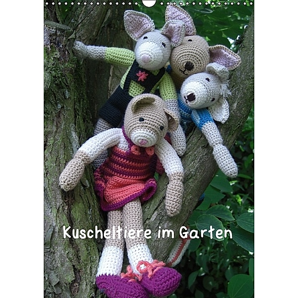 Kuscheltiere im Garten (Wandkalender 2014 DIN A3 hoch), Annette Kunow