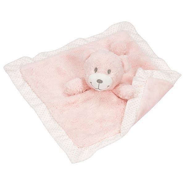 Kuscheltuch Bär (rosa)