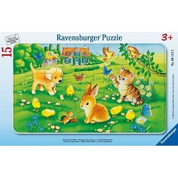Kuschlige Tierkinder (Rahmenpuzzle)