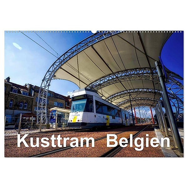 Kusttram Belgien (Wandkalender 2024 DIN A2 quer), CALVENDO Monatskalender, André Poling