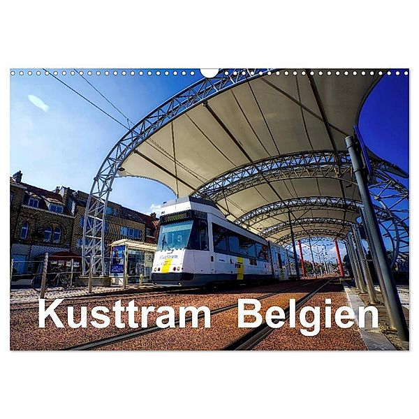 Kusttram Belgien (Wandkalender 2024 DIN A3 quer), CALVENDO Monatskalender, André Poling