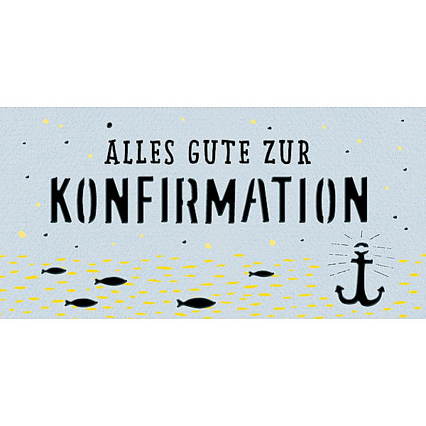 Kuvert für einen Geld- oder Gutschein - Alles Gute zur Konfirmation