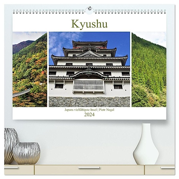 Kyushu - Japans vielfältigste Insel (hochwertiger Premium Wandkalender 2024 DIN A2 quer), Kunstdruck in Hochglanz, Piotr Nogal