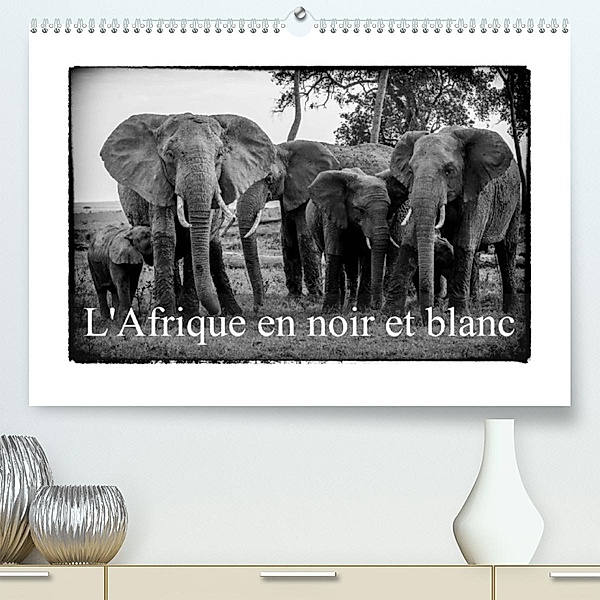 L' Afrique en noir et blanc (Premium, hochwertiger DIN A2 Wandkalender 2023, Kunstdruck in Hochglanz), Alain Gaymard
