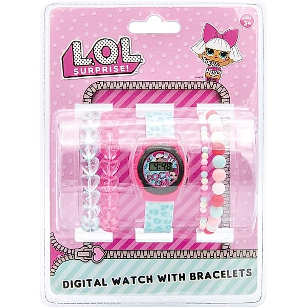 L.O.L Surprise LCD Uhr mit Armbändern