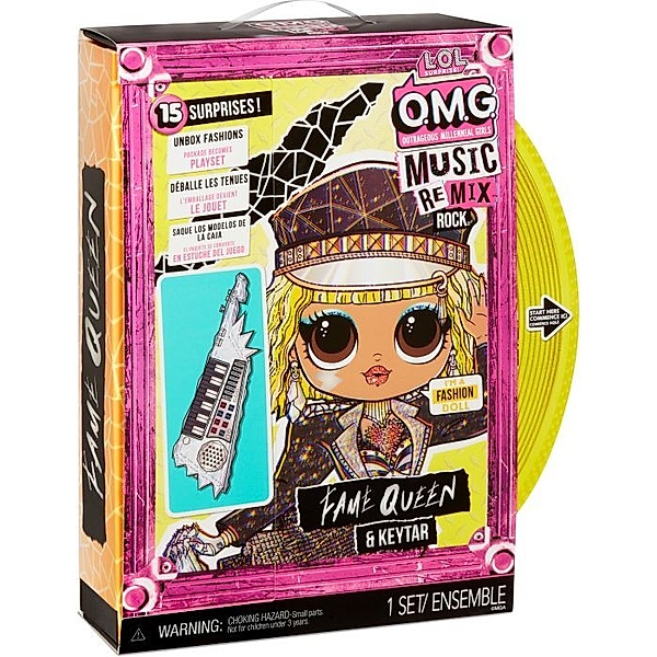 MGA Entertainment L.O.L. Surprise OMG Remix Rock-  Fame Queen and Keytar
