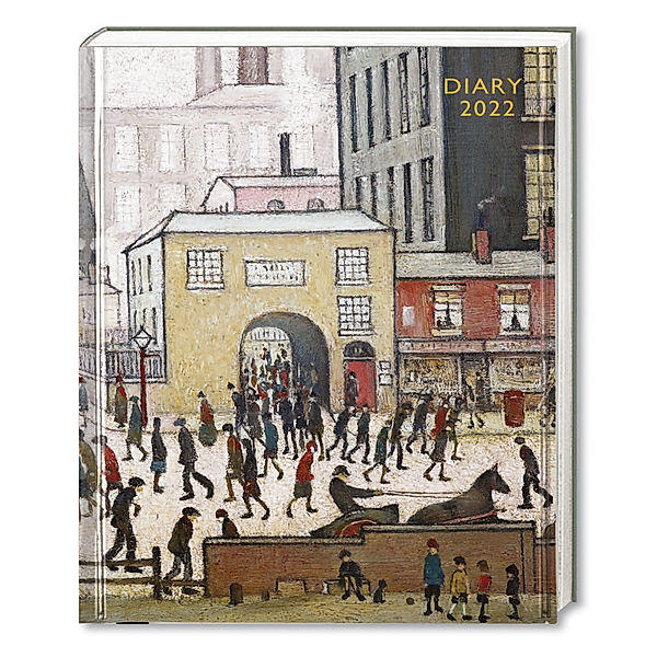 L. S. Lowry - Aus der Fabrik - Taschenkalender 2022, Flame Tree Publishing