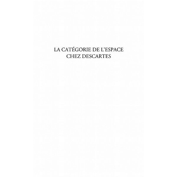 La categorie de l'espace chez Descartes / Hors-collection, Nguimbi Marcel