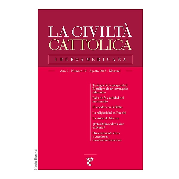 La Civiltà Cattolica Iberoamericana 19, Varios Autores