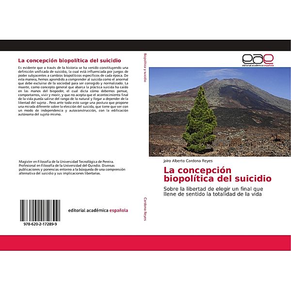 La concepción biopolítica del suicidio, Jairo Alberto Cardona Reyes