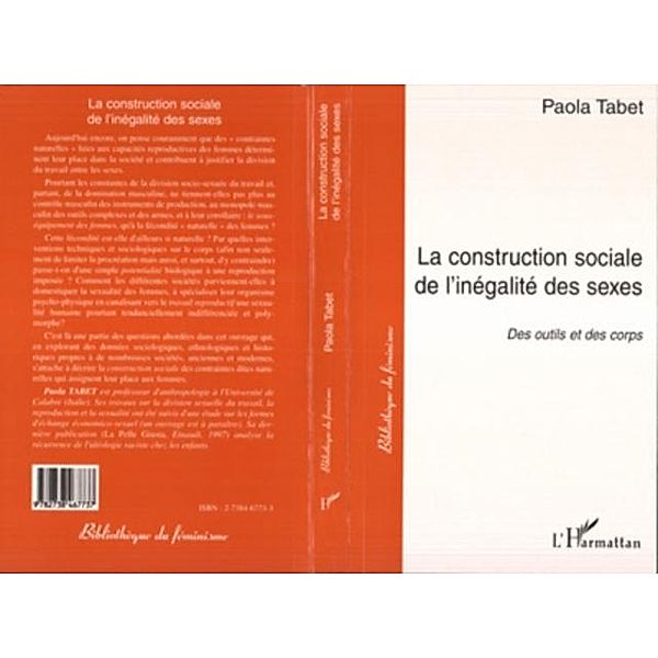 La Construction Sociale de l'inegalite des Sexes / Hors-collection, Paola Tabet