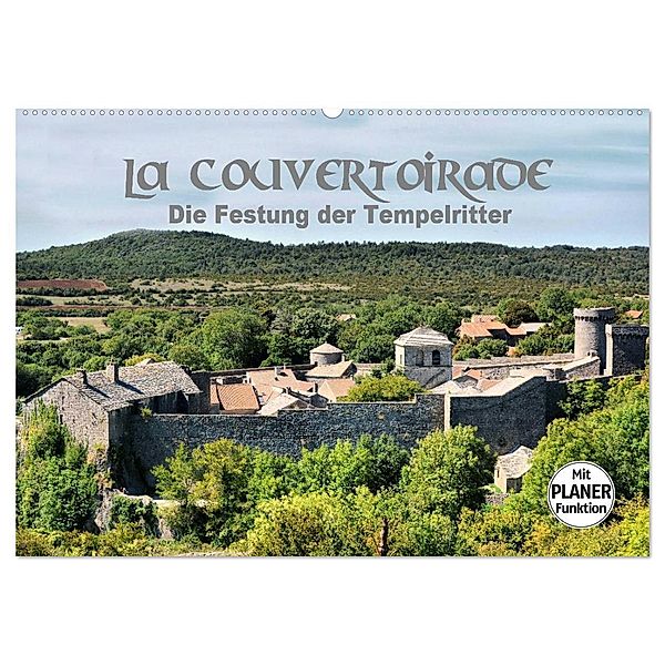 La Couvertoirade - die Festung der Tempelritter (Wandkalender 2025 DIN A2 quer), CALVENDO Monatskalender, Calvendo, Thomas Bartruff