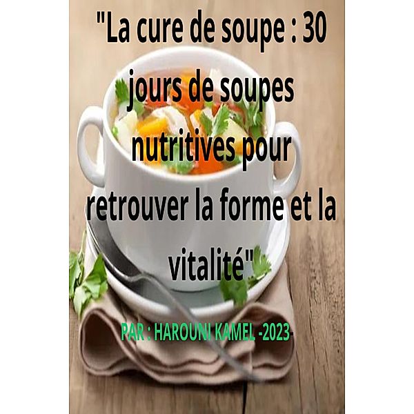 La cure de soupe : 30 jours de soupes nutritives pour retrouver la forme et la vitalité, Le Papillon Bleu, Harouni Kamel