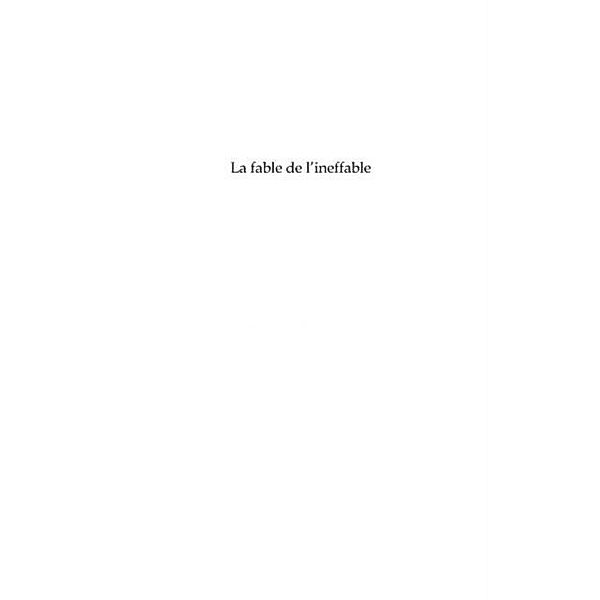 La fable de l'ineffable - tombeau de gaston miron (1928 - 19 / Hors-collection, Fernando D' Almeida