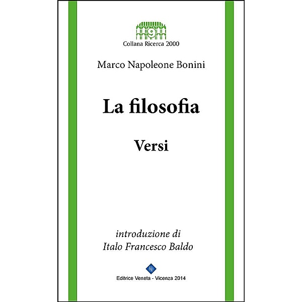 La Filosofia - Versi, Marco Napoleone Bonini