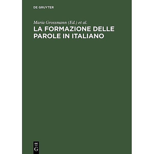 La formazione delle parole in italiano