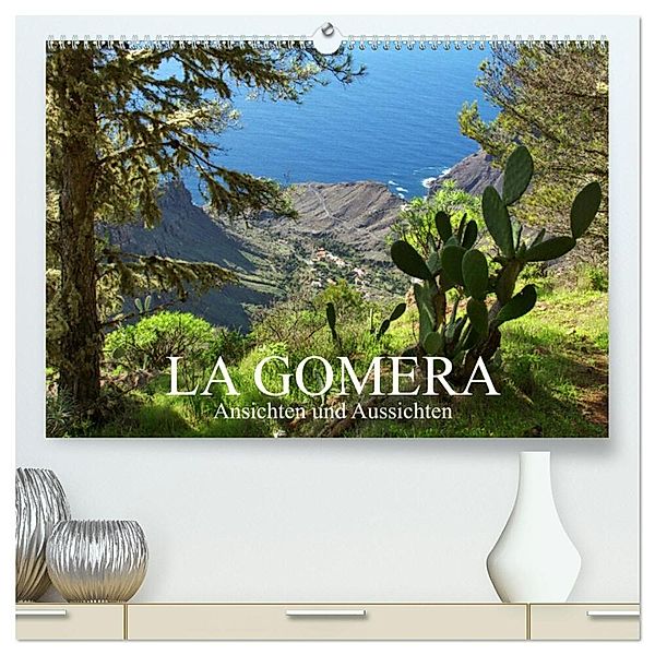 La Gomera - Ansichten und Aussichten (hochwertiger Premium Wandkalender 2024 DIN A2 quer), Kunstdruck in Hochglanz, Ansgar Meise