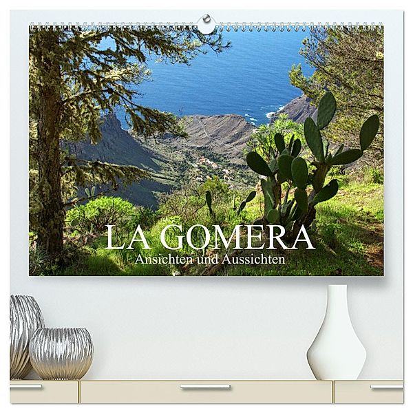 La Gomera - Ansichten und Aussichten (hochwertiger Premium Wandkalender 2025 DIN A2 quer), Kunstdruck in Hochglanz, Calvendo, Ansgar Meise