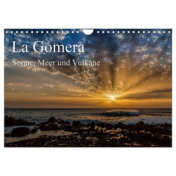 La Gomera Sonne, Meer und Vulkane (Wandkalender 2024 DIN A4 quer), CALVENDO Monatskalender, Michael Voss