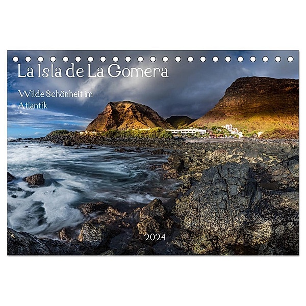 La Isla de La Gomera - Wilde Schönheit im Atlantik (Tischkalender 2024 DIN A5 quer), CALVENDO Monatskalender, Raven Black alias Ulrich Schön