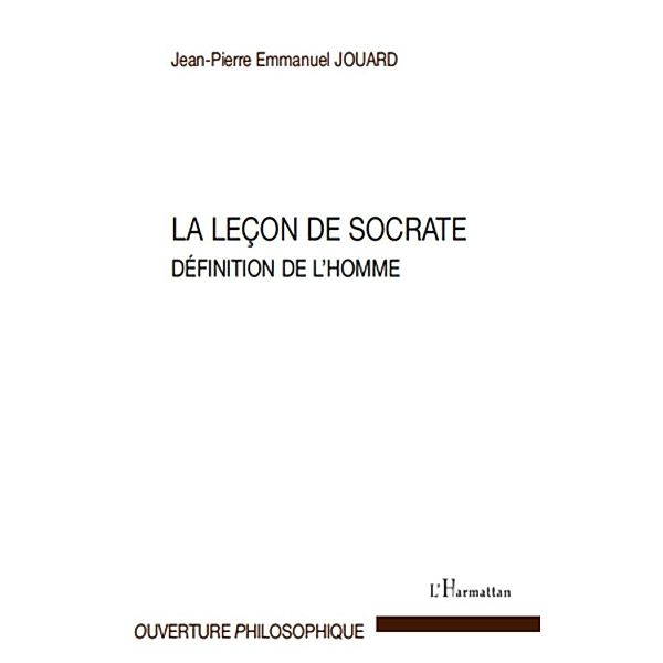 La lecon de socrate - definition de l'homme, Jean-Pierre Emmanuel Jouard Jean-Pierre Emmanuel Jouard