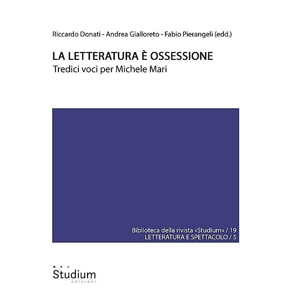 La letteratura è ossessione, Michele Mari