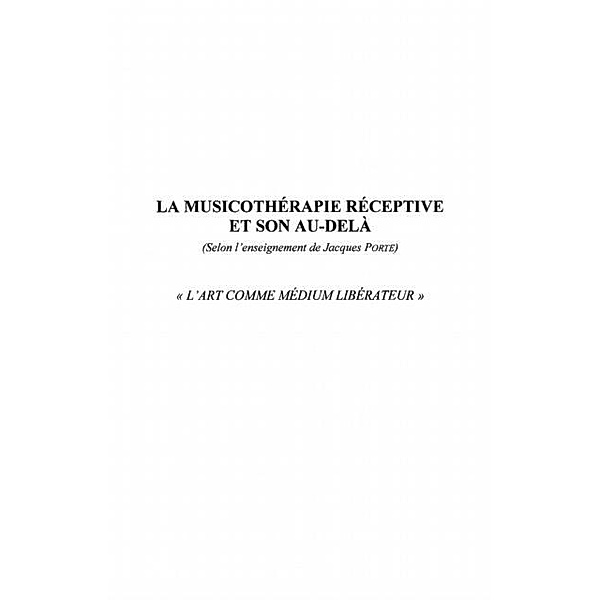 La musicotherapie receptive etson au-dela / Hors-collection, Guillin-Hurlin Michele