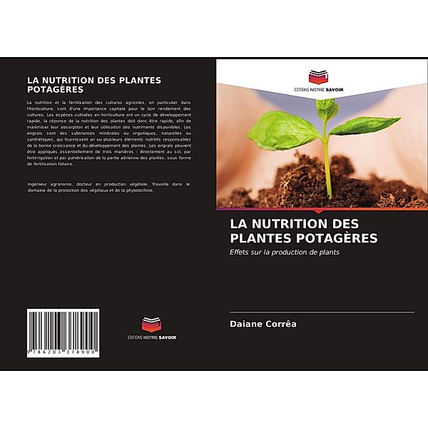 LA NUTRITION DES PLANTES POTAGÈRES, Daiane Corrêa