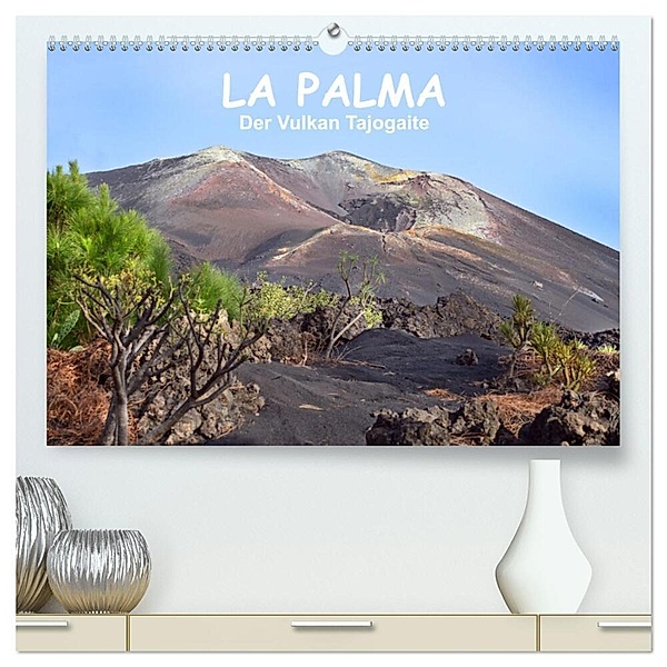 La Palma - der Vulkan Tajogaite (hochwertiger Premium Wandkalender 2024 DIN A2 quer), Kunstdruck in Hochglanz, Katharina Hubner
