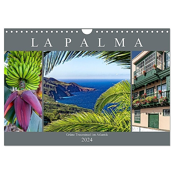 La Palma - Grüne Trauminsel im Atlantik (Wandkalender 2024 DIN A4 quer), CALVENDO Monatskalender, Dieter Meyer