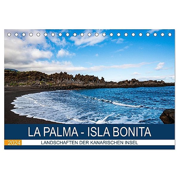 La Palma - Isla Bonita - Landschaften der Kanarischen Insel (Tischkalender 2024 DIN A5 quer), CALVENDO Monatskalender, IRYNA MATHES