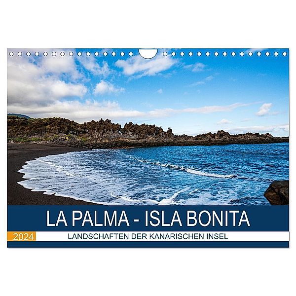 La Palma - Isla Bonita - Landschaften der Kanarischen Insel (Wandkalender 2024 DIN A4 quer), CALVENDO Monatskalender, IRYNA MATHES