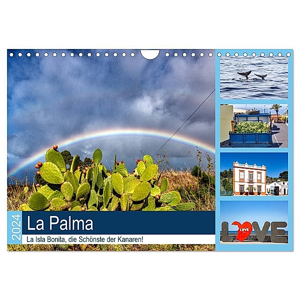 La Palma - La Isla Bonita, die Schönste der Kanaren (Wandkalender 2024 DIN A4 quer), CALVENDO Monatskalender, hans will