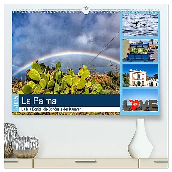 La Palma - La Isla Bonita, die Schönste der Kanaren (hochwertiger Premium Wandkalender 2025 DIN A2 quer), Kunstdruck in Hochglanz, Calvendo, hans will