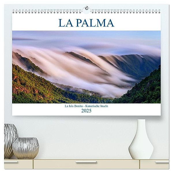 La Palma - La Isla Bonita - Kanarische Inseln (hochwertiger Premium Wandkalender 2025 DIN A2 quer), Kunstdruck in Hochglanz, Calvendo, Sandra Schänzer
