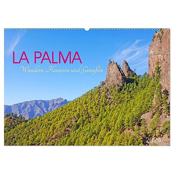 La Palma. Wandern, Flanieren und Genießen (Wandkalender 2024 DIN A2 quer), CALVENDO Monatskalender, Lucy M. Laube