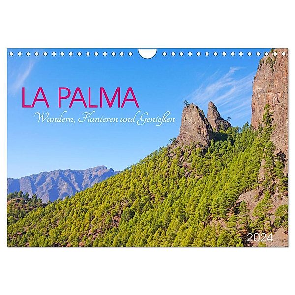 La Palma. Wandern, Flanieren und Geniessen (Wandkalender 2024 DIN A4 quer), CALVENDO Monatskalender, Lucy M. Laube