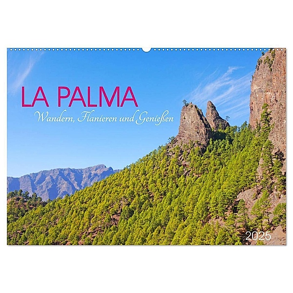 La Palma. Wandern, Flanieren und Genießen (Wandkalender 2025 DIN A2 quer), CALVENDO Monatskalender, Calvendo, Lucy M. Laube