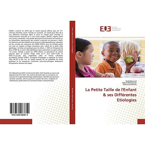 La Petite Taille de l'Enfant & ses Différentes Etiologies, Nada Boutrid, Hakim Rahmoune, Mounira Amrane