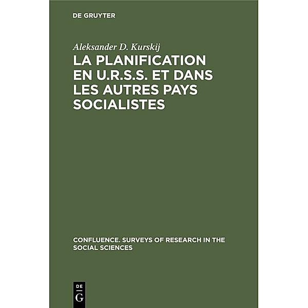 La planification en U.R.S.S. et dans les autres pays socialistes, Aleksander D. Kurskij