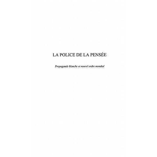 LA POLICE DE LA PENSEE / Hors-collection, Larnac Gerard