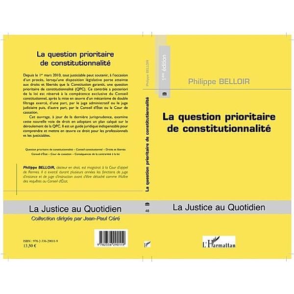 La question prioritaire de constitutionnalite / Hors-collection, Collectif